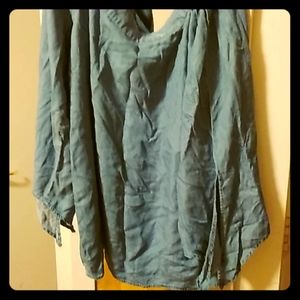 Long sleeve over sized shirt